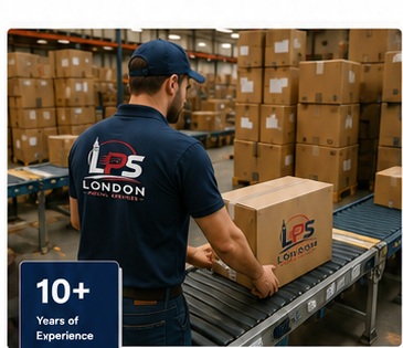 Parcel handling and shipping team